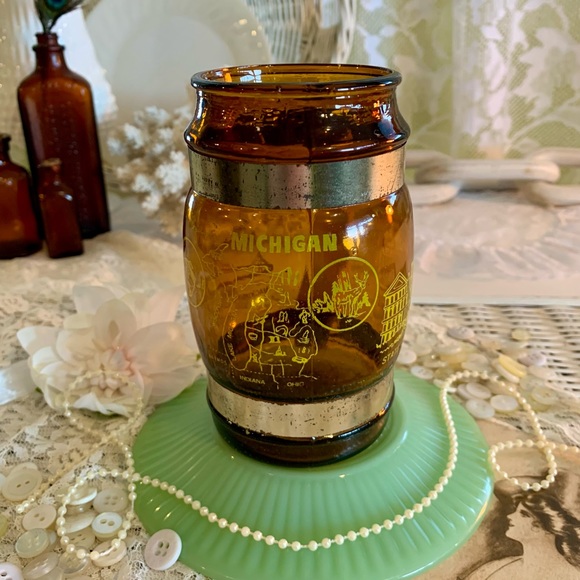 Vintage Amber Glass Stein🍺 - Picture 2 of 15